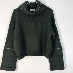 Green Zipper Sweater